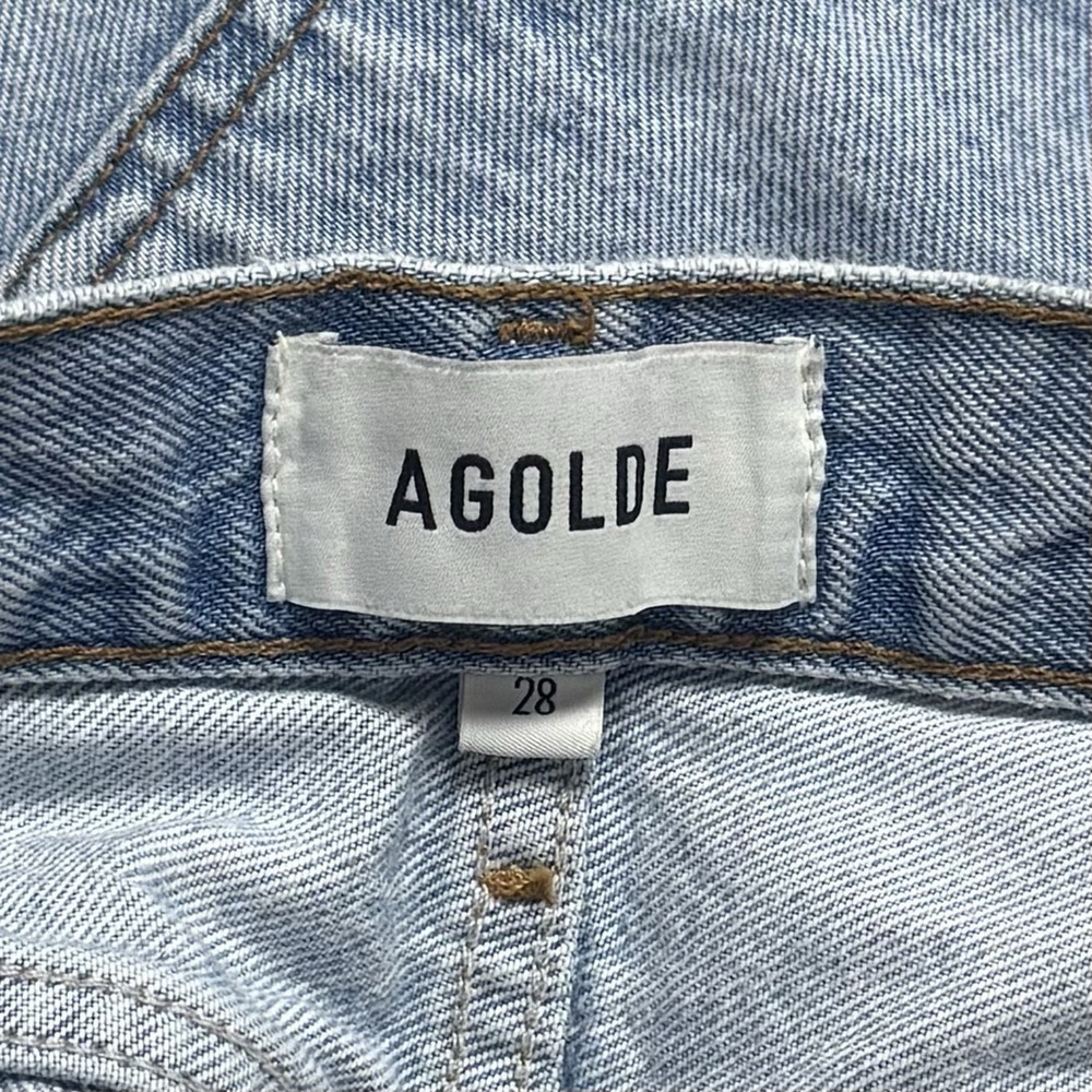 Agolde High Rise Vintage Straight Lightwash Capsule Comfort Luxury Everyday 28 - Picture 8 of 13